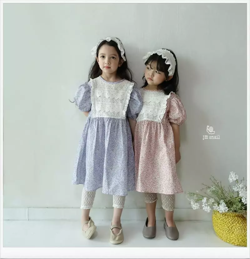 JM Snail - Korean Children Fashion - #todddlerfashion - Lina Small Flower One-piece - 8
