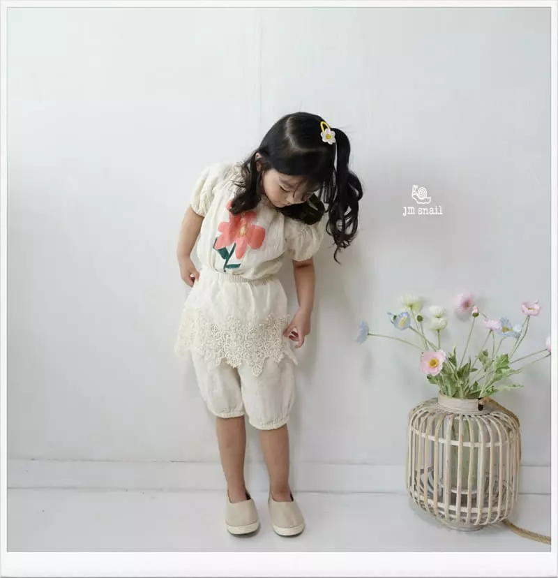 JM Snail - Korean Children Fashion - #toddlerclothing - Yoru Lace Pants - 5