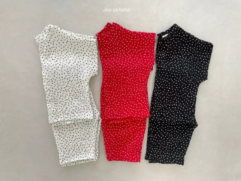 Jeaya & Mymi - Korean Baby Fashion - #babyboutique - Dot Pleats Top Bottom Set