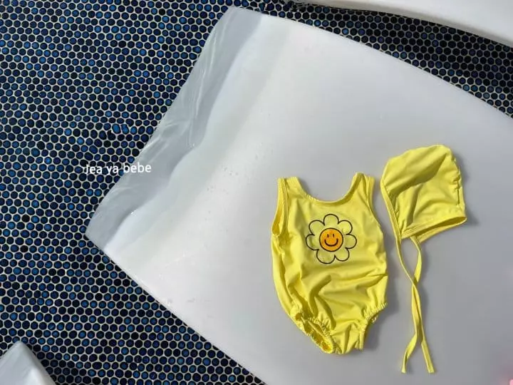 Jeaya & Mymi - Korean Children Fashion - #childofig - I am Flower Swimwear with Hat