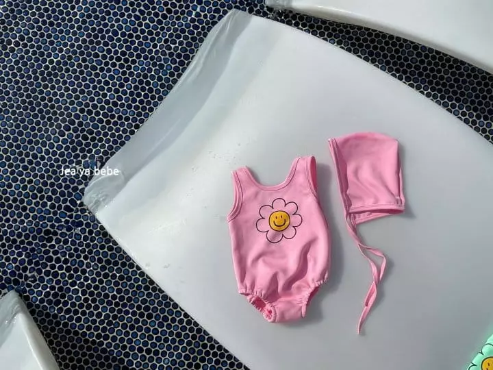 Jeaya & Mymi - Korean Children Fashion - #childofig - I am Flower Swimwear with Hat - 2