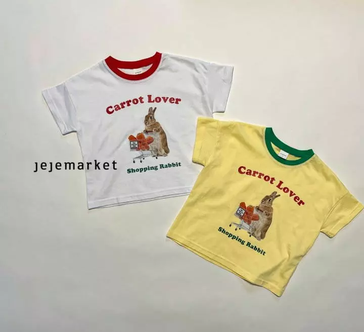 Jeje Market - Korean Children Fashion - #fashionkids - Carrot Rabbit Tee - 10