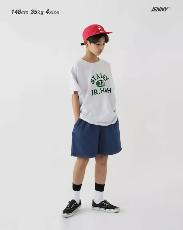 Jenny Basic - Korean Children Fashion - #childofig - Banding Denim Shorts