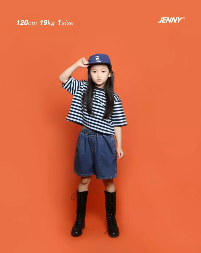 Jenny Basic - Korean Children Fashion - #designkidswear - Banding Denim Shorts - 4