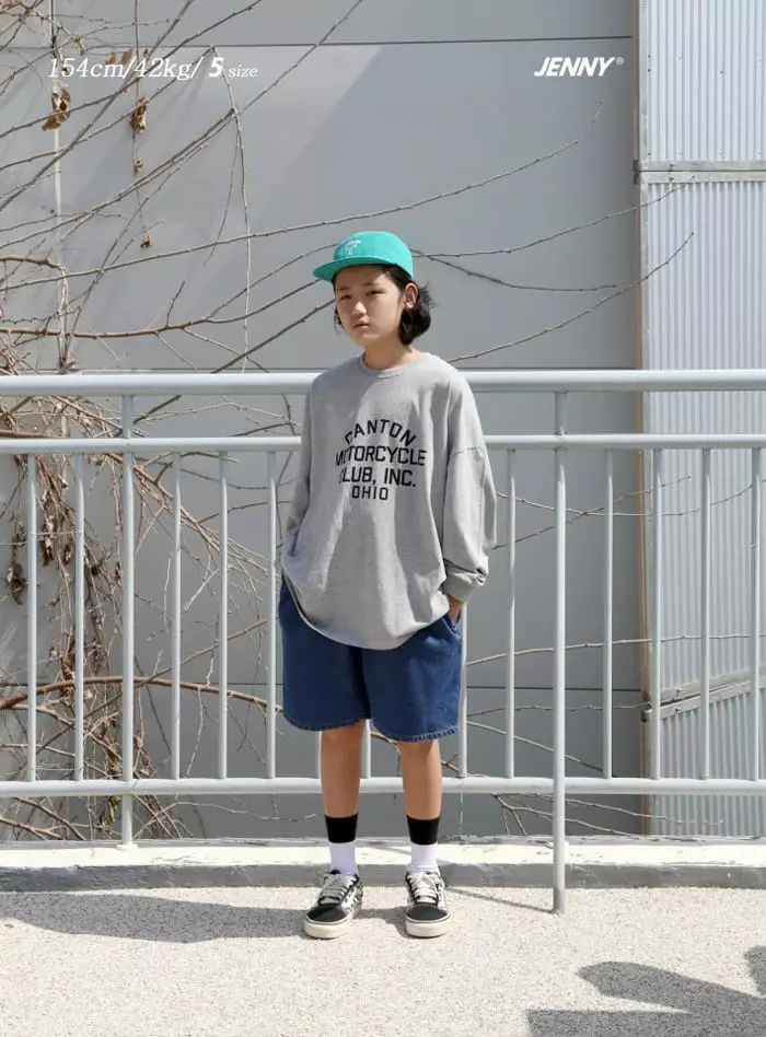 Jenny Basic - Korean Children Fashion - #kidsshorts - Banding Denim Shorts - 6