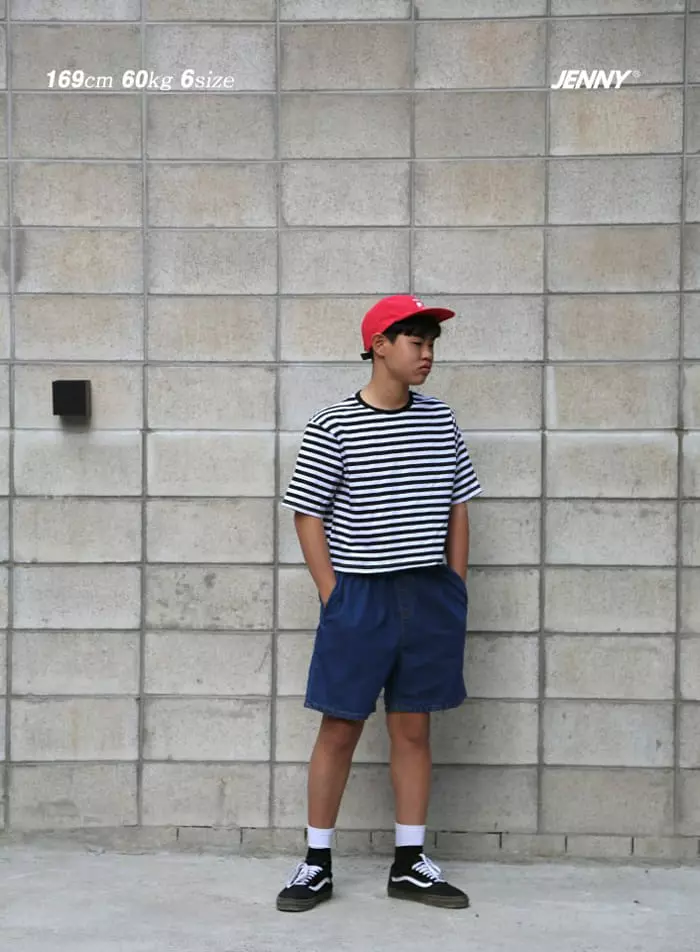 Jenny Basic - Korean Children Fashion - #kidzfashiontrend - Banding Denim Shorts - 8