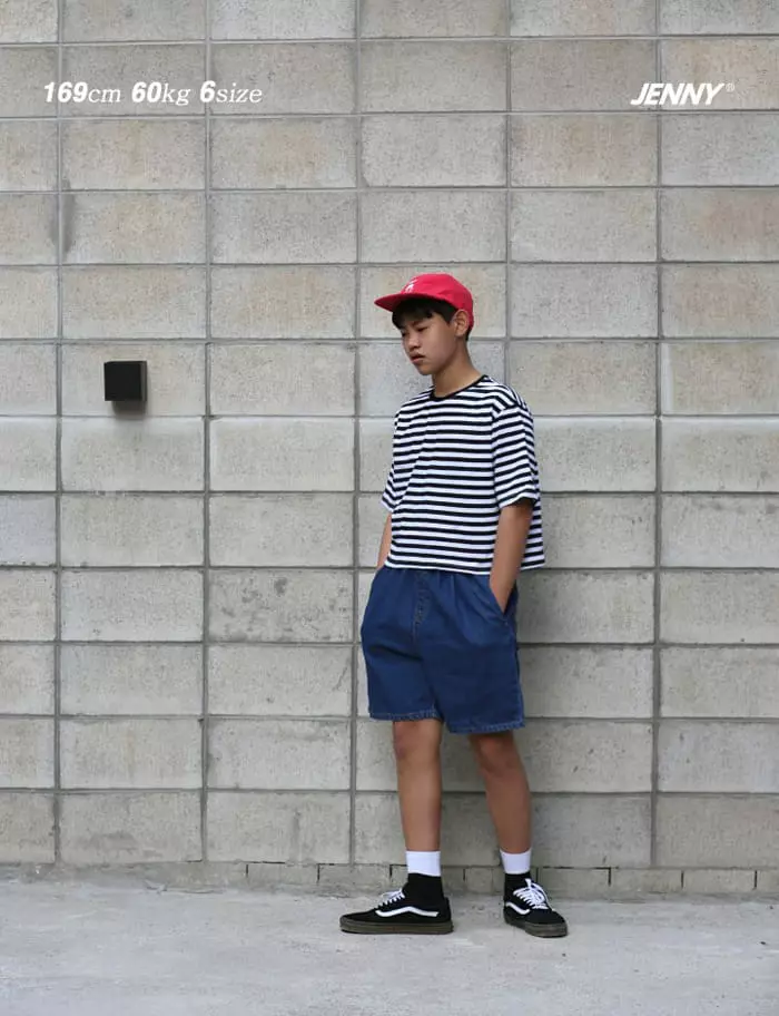 Jenny Basic - Korean Children Fashion - #littlefashionista - Banding Denim Shorts - 10