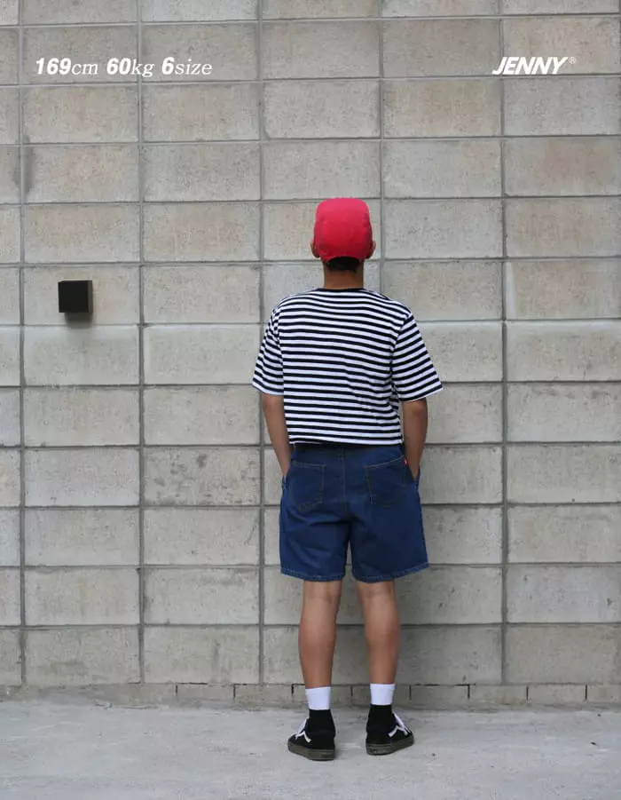Jenny Basic - Korean Children Fashion - #minifashionista - Banding Denim Shorts - 12