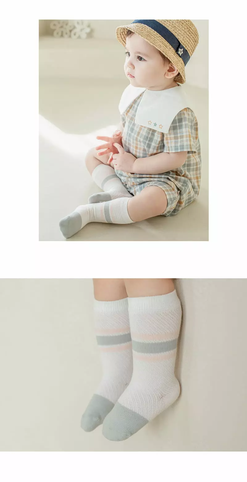 Kids Clara - Korean Baby Fashion - #babyboutique - Benna Summer Babay Knee Socks [set of 5] - 6