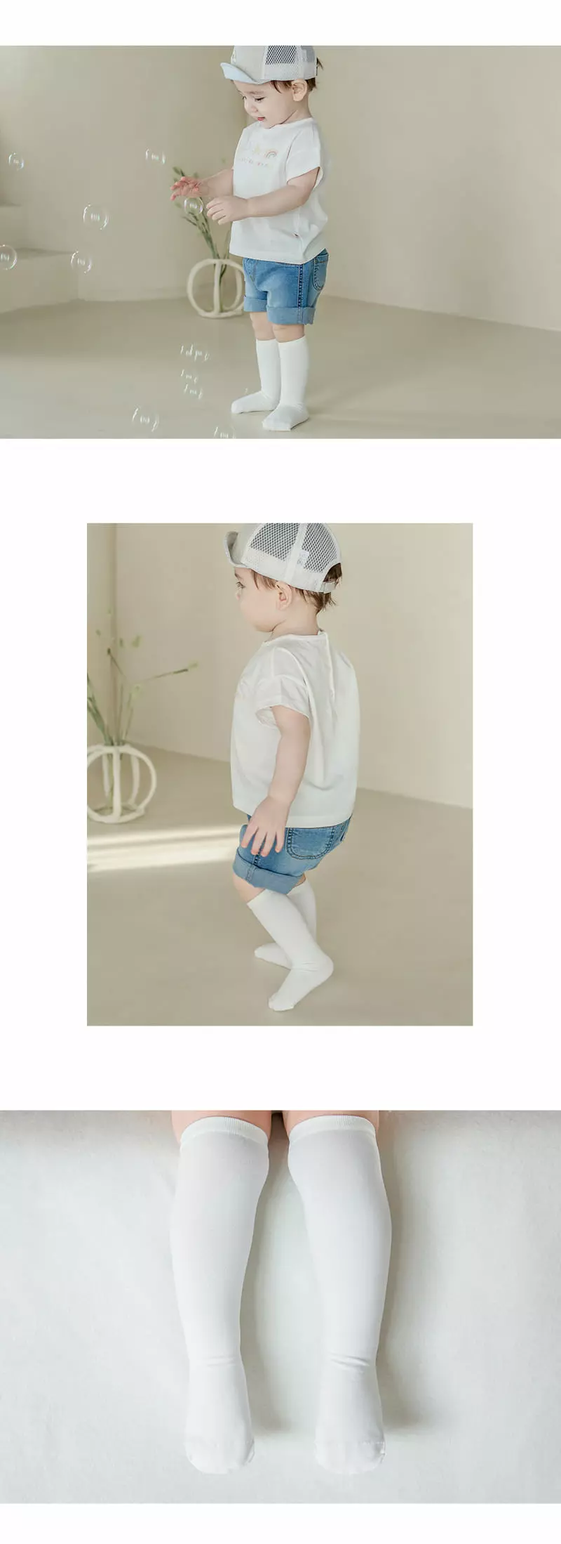 Kids Clara - Korean Baby Fashion - #babyclothing - Aqua Jello Baby Knee Socks [set of 5] - 3