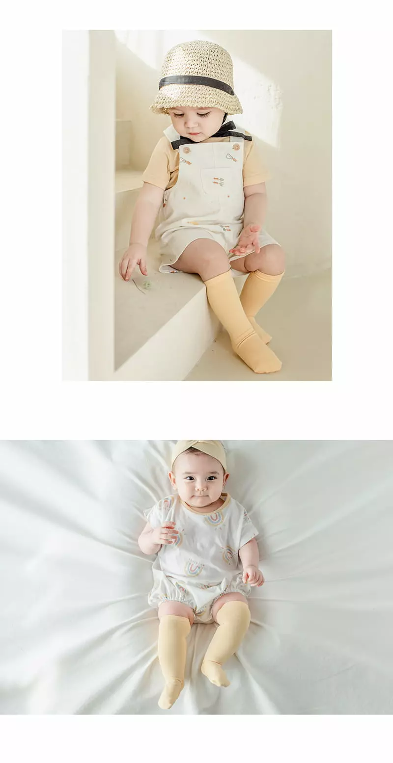 Kids Clara - Korean Baby Fashion - #babylifestyle - Aqua Jello Baby Knee Socks [set of 5] - 7