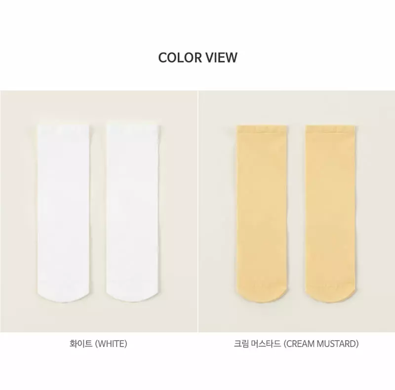 Kids Clara - Korean Baby Fashion - #babyootd - Aqua Jello Baby Knee Socks [set of 5] - 9