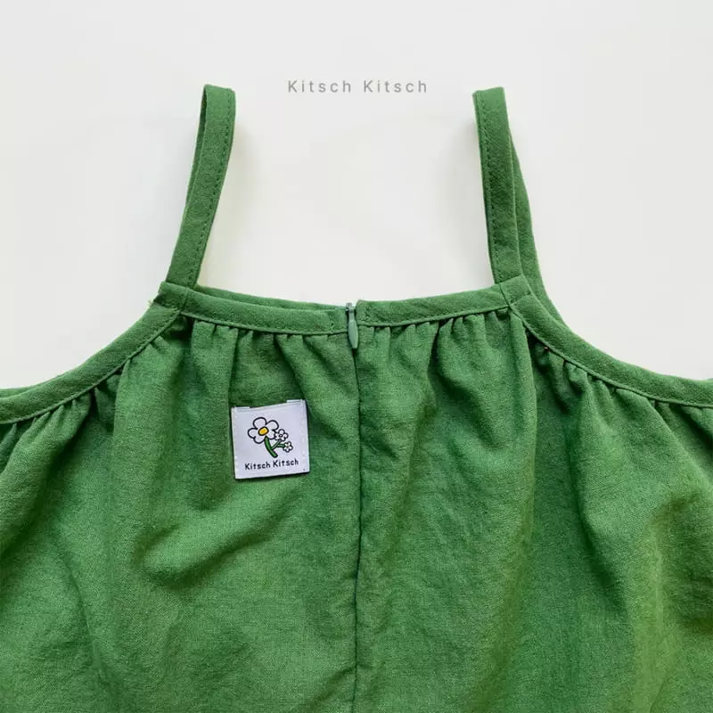 Kitsch Kitsch - Korean Children Fashion - #littlefashionista - Linen Summer Jumpsuit - 5