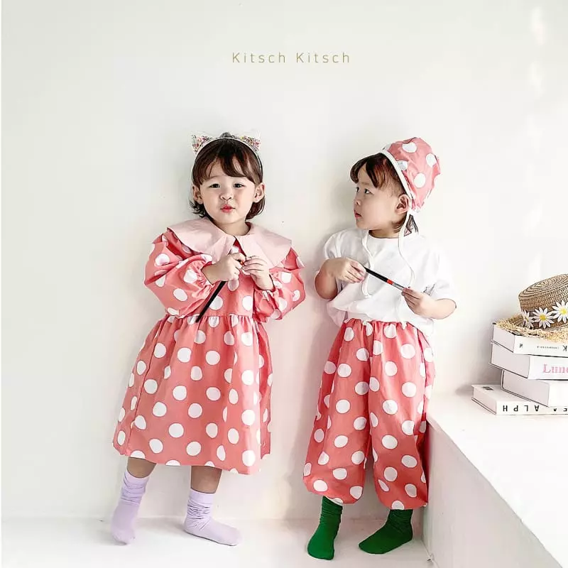 Kitsch Kitsch - Korean Children Fashion - #magicofchildhood - Dot Jogger Pants - 3
