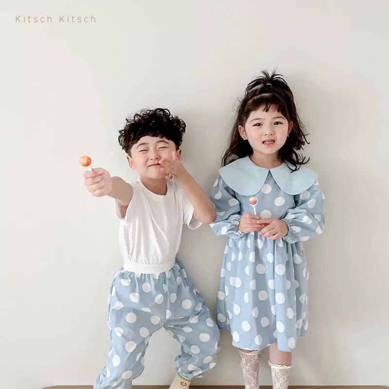 Kitsch Kitsch - Korean Children Fashion - #littlefashionista - Dot One-piece - 4