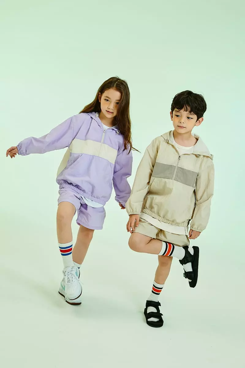 Kokoyarn - Korean Children Fashion - #Kfashion4kids - Anorak Hoody Top Bottom Set - 5