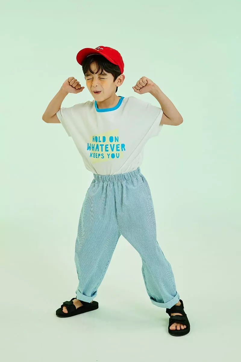 Kokoyarn - Korean Children Fashion - #kidsshorts - Stripes Baggy Pants - 11