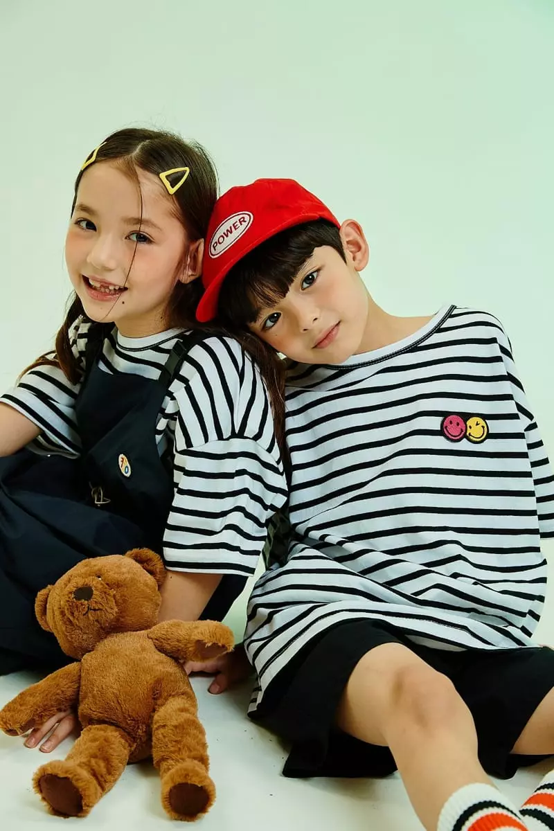 Kokoyarn - Korean Children Fashion - #littlefashionista - Smile Stripes Tee - 3