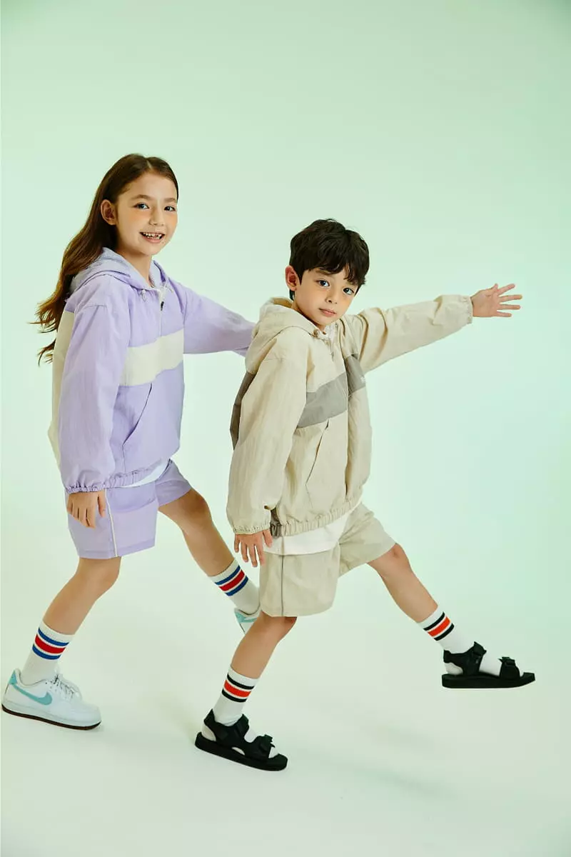 Kokoyarn - Korean Children Fashion - #littlefashionista - Anorak Hoody Top Bottom Set - 6