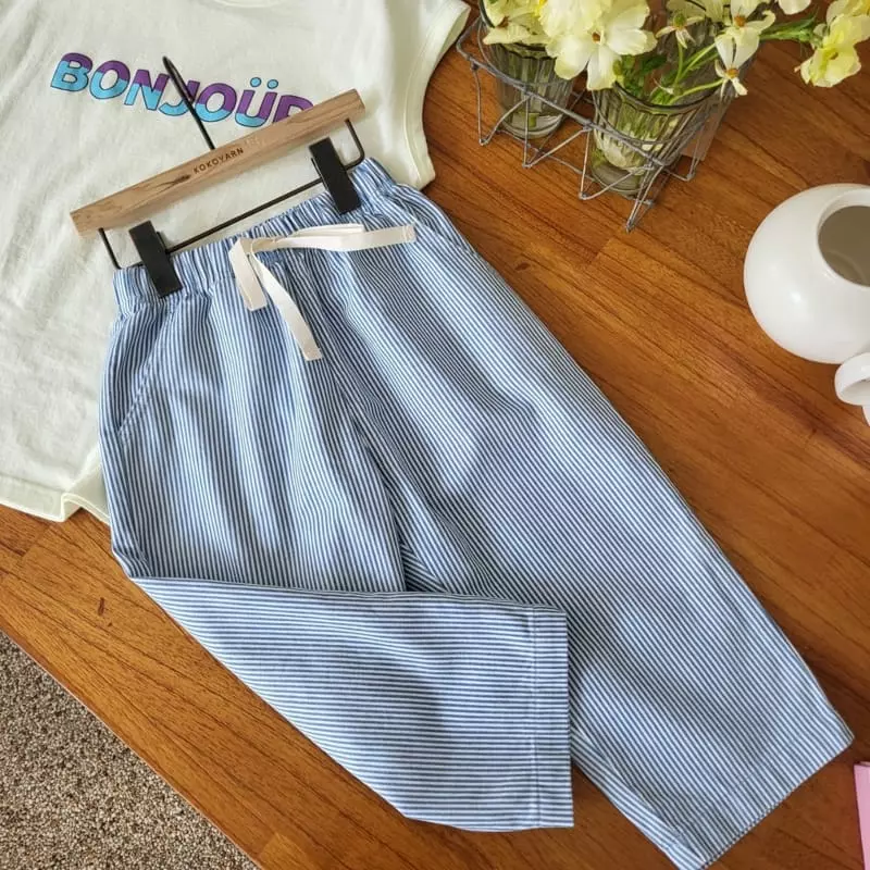 Kokoyarn - Korean Children Fashion - #magicofchildhood - Stripes Baggy Pants - 2