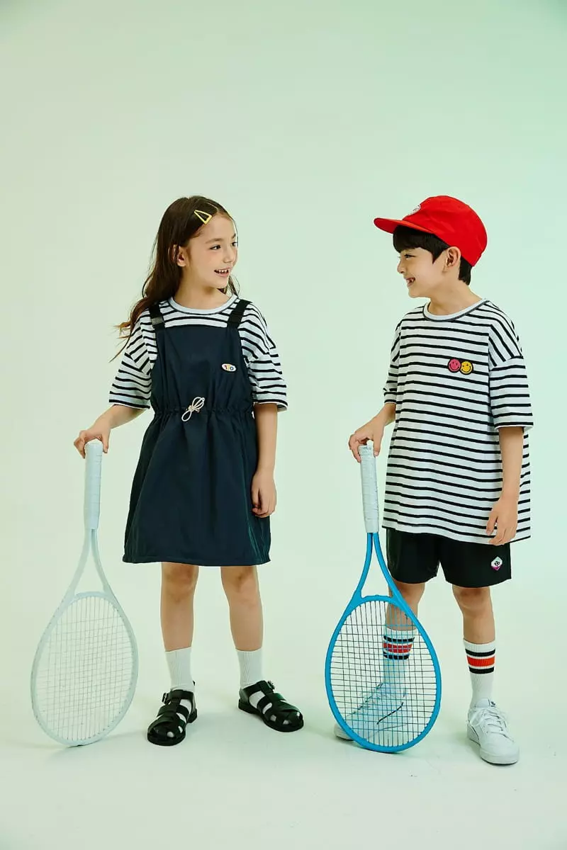 Kokoyarn - Korean Children Fashion - #littlefashionista - Smile Stripes Tee - 4
