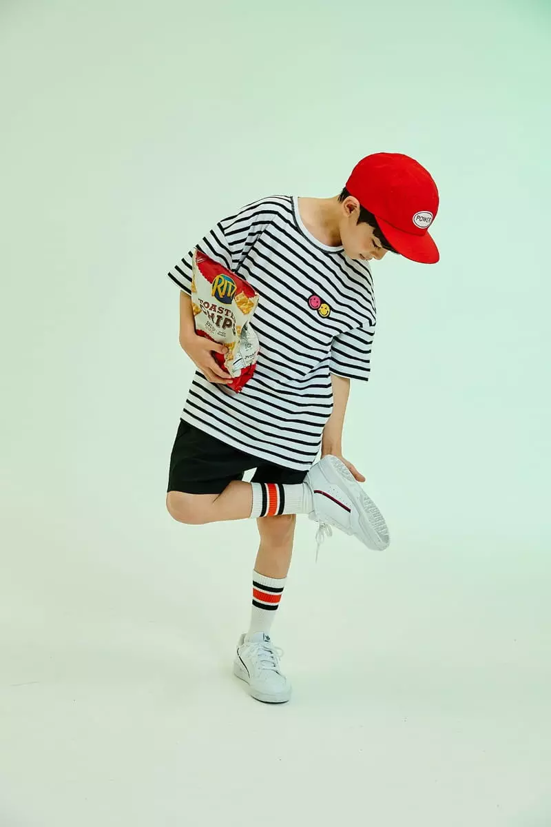 Kokoyarn - Korean Children Fashion - #prettylittlegirls - Smile Stripes Tee - 6