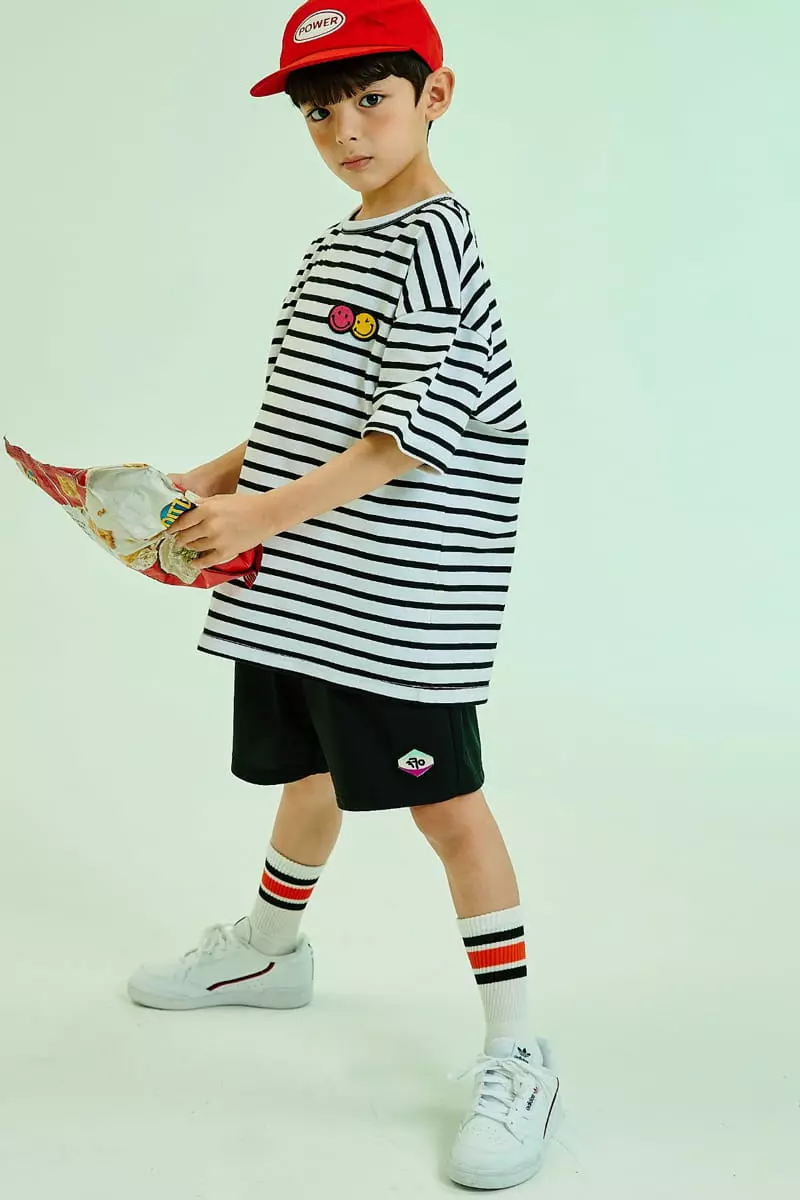 Kokoyarn - Korean Children Fashion - #todddlerfashion - Smile Stripes Tee - 7