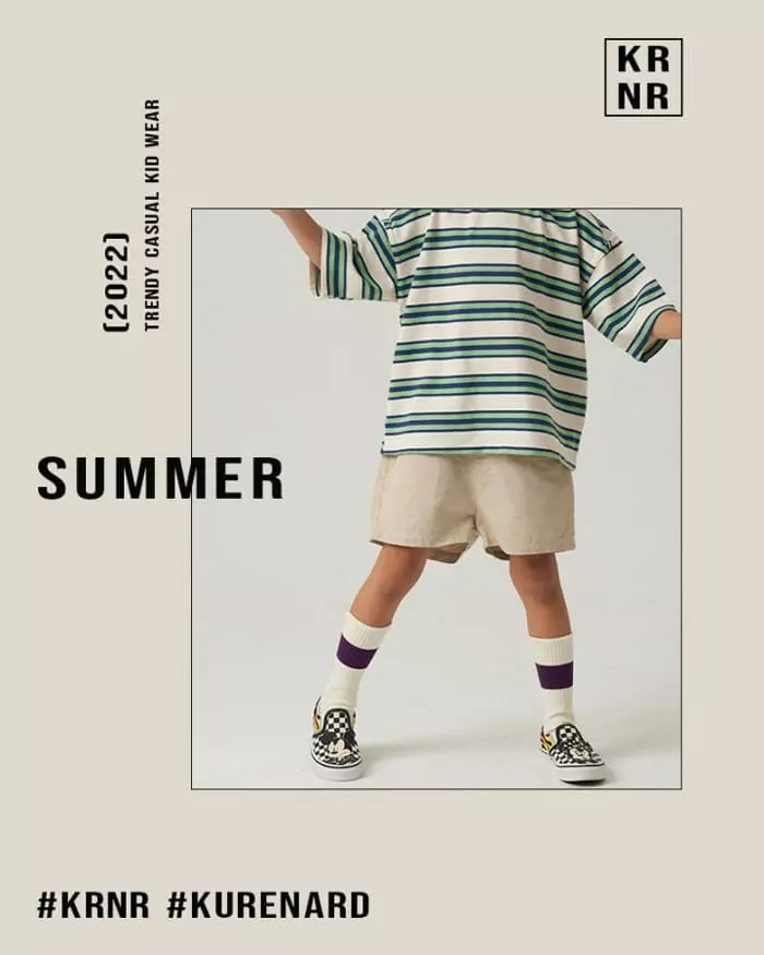 Kurenard - Korean Children Fashion - #Kfashion4kids - Tie D Stripes Tee - 2