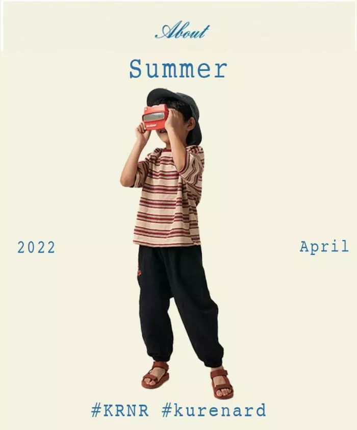 Kurenard - Korean Children Fashion - #childofig - Tie D Stripes Tee - 8
