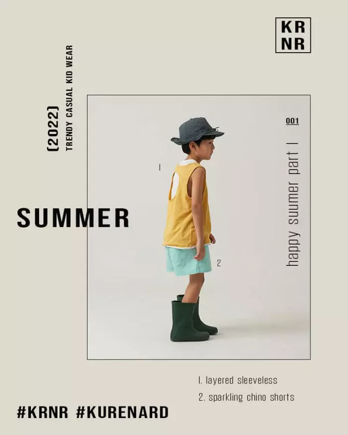 Kurenard - Korean Children Fashion - #childofig - Layered Sleeveless Tee - 6