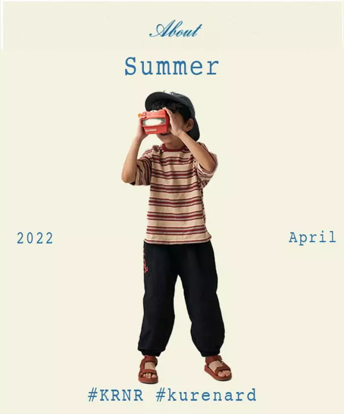 Kurenard - Korean Children Fashion - #designkidswear - Tie D Stripes Tee - 10