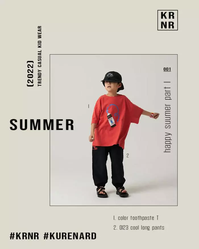 Kurenard - Korean Children Fashion - #discoveringself - Toothpaste Tee
