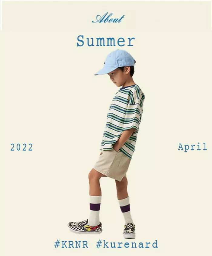Kurenard - Korean Children Fashion - #discoveringself - Tie D Stripes Tee - 11
