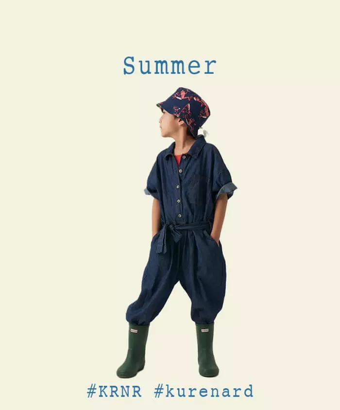 Kurenard - Korean Children Fashion - #discoveringself - Hazi Denim Jumpsuit - 12
