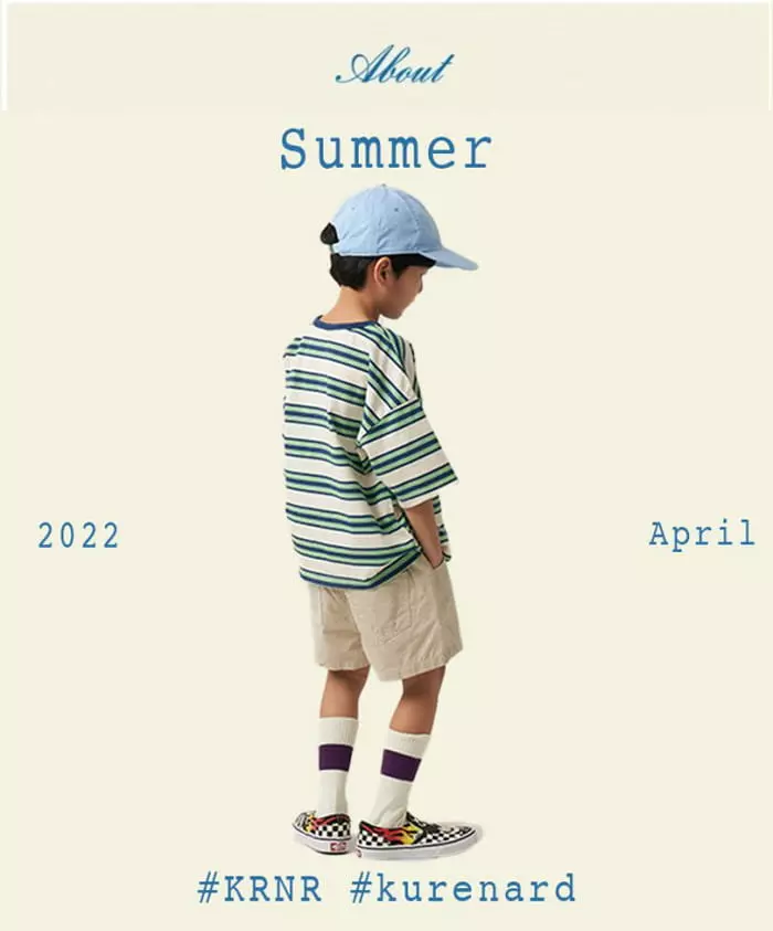 Kurenard - Korean Children Fashion - #fashionkids - Tie D Stripes Tee - 12