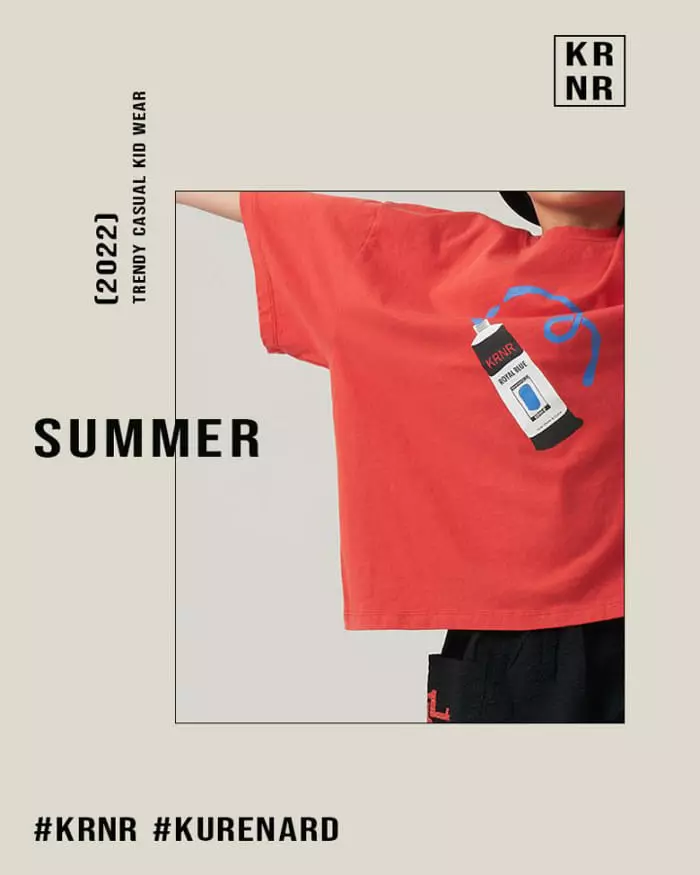 Kurenard - Korean Children Fashion - #kidsshorts - Toothpaste Tee - 3