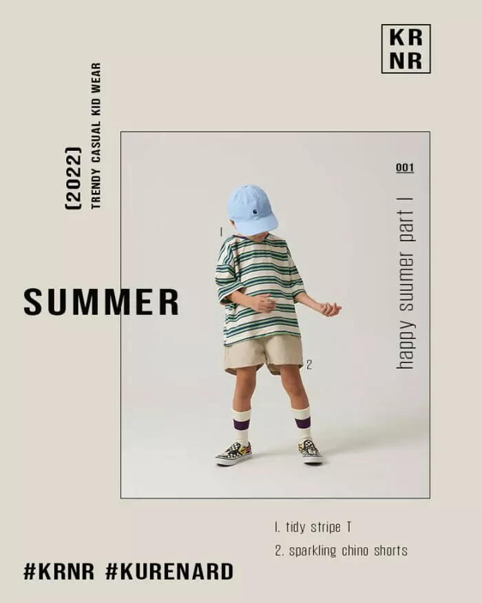 Kurenard - Korean Children Fashion - #littlefashionista - Tie D Stripes Tee - 3