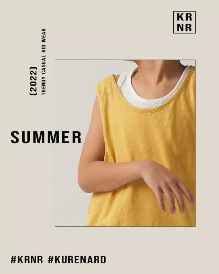 Kurenard - Korean Children Fashion - #littlefashionista - Layered Sleeveless Tee