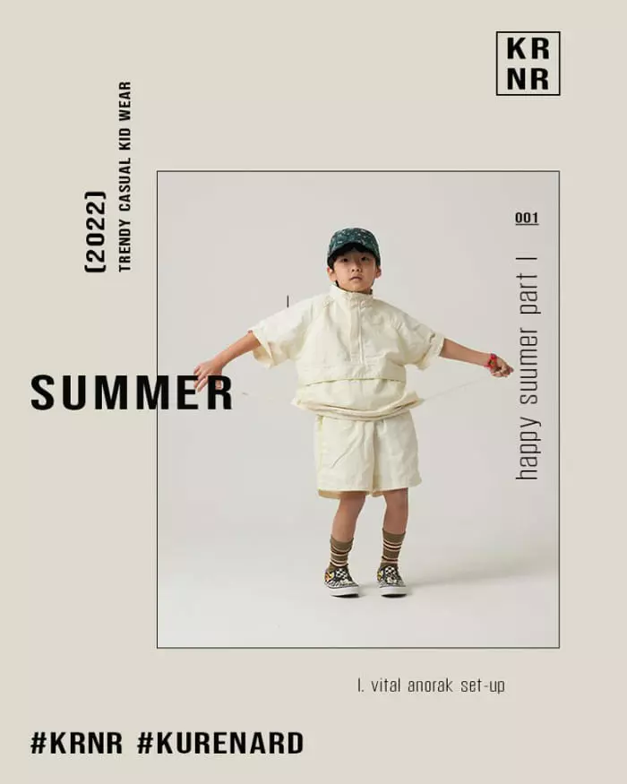 Kurenard - Korean Children Fashion - #magicofchildhood - Bital Anorak Top Bottom Set - 7