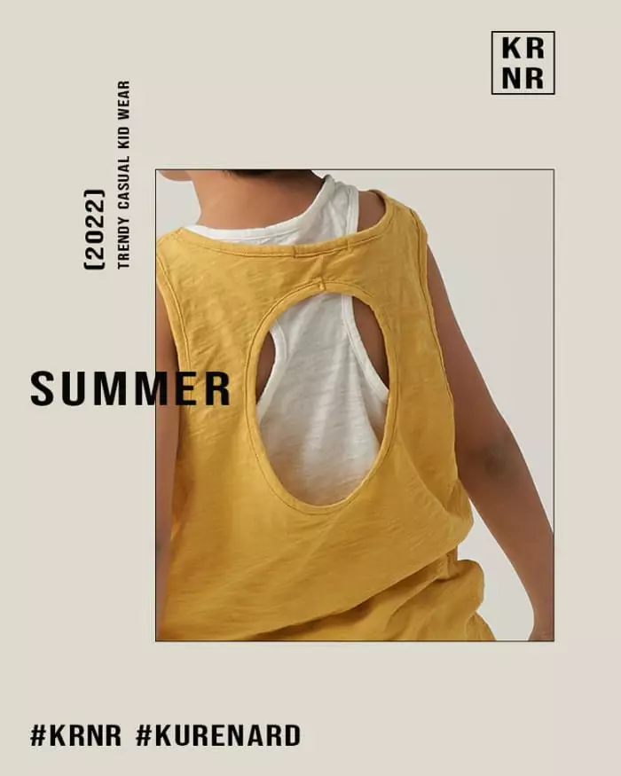 Kurenard - Korean Children Fashion - #minifashionista - Layered Sleeveless Tee - 3