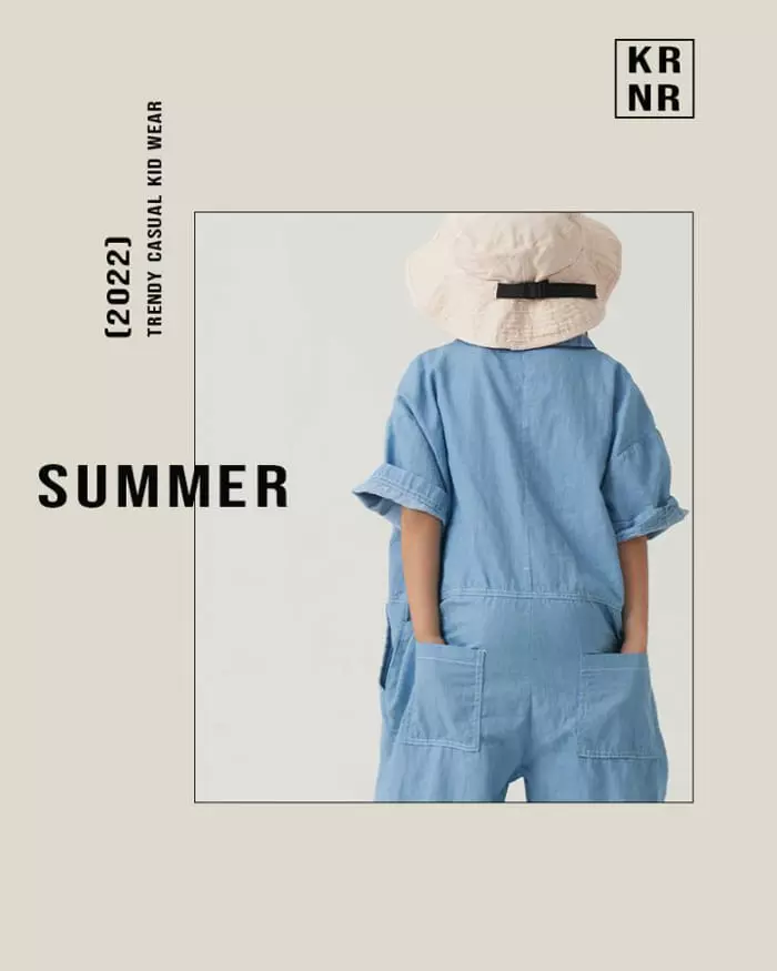 Kurenard - Korean Children Fashion - #todddlerfashion - Hazi Denim Jumpsuit - 6