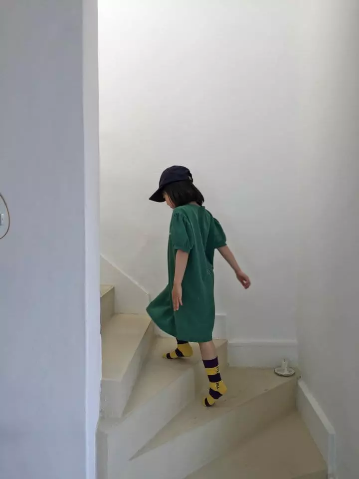La Chouchou - Korean Children Fashion - #childofig - Big Sleeve One-piece - 7