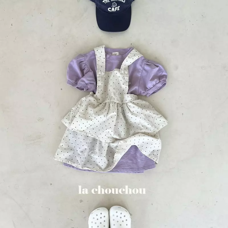 La Chouchou - Korean Children Fashion - #minifashionista - Cancan Dungarees Skirt - 2