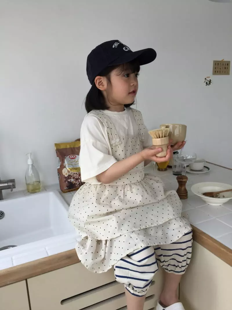 La Chouchou - Korean Children Fashion - #prettylittlegirls - Cancan Dungarees Skirt - 3