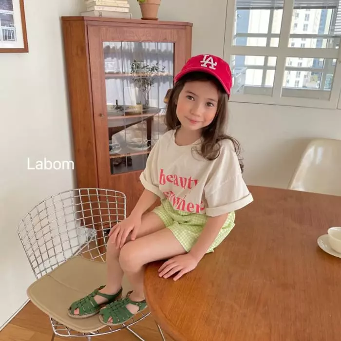 Labom - Korean Children Fashion - #Kfashion4kids - Apple Check Shorts - 5