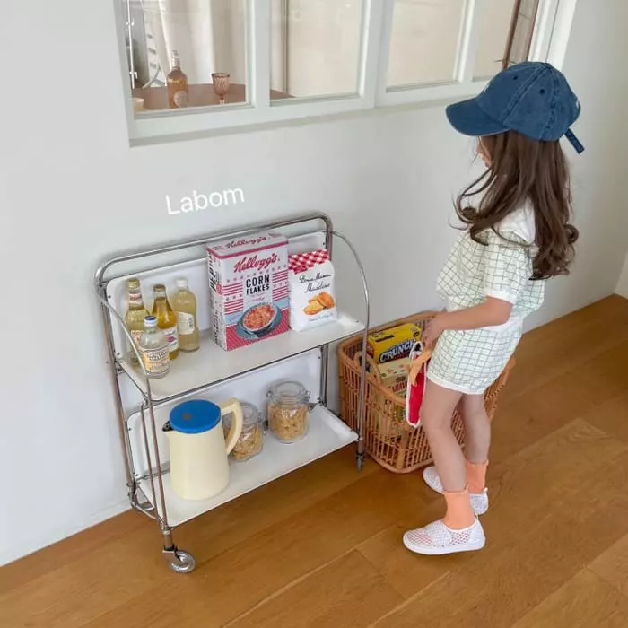 Labom - Korean Children Fashion - #Kfashion4kids - Sailor Check Top Bottom Set - 10