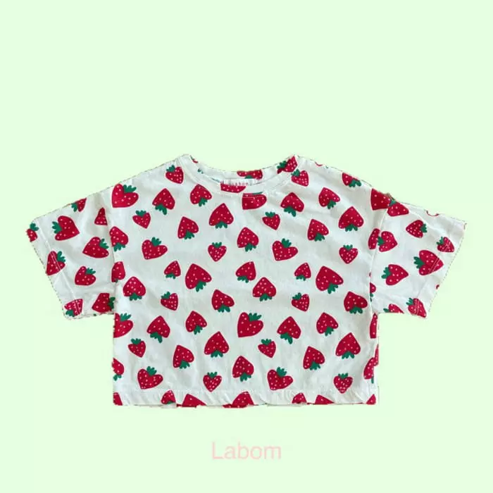 Labom - Korean Children Fashion - #childofig - Strawberry Sun Flower Tee