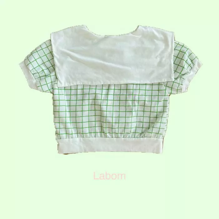 Labom - Korean Children Fashion - #childofig - Sailor Check Top Bottom Set - 2