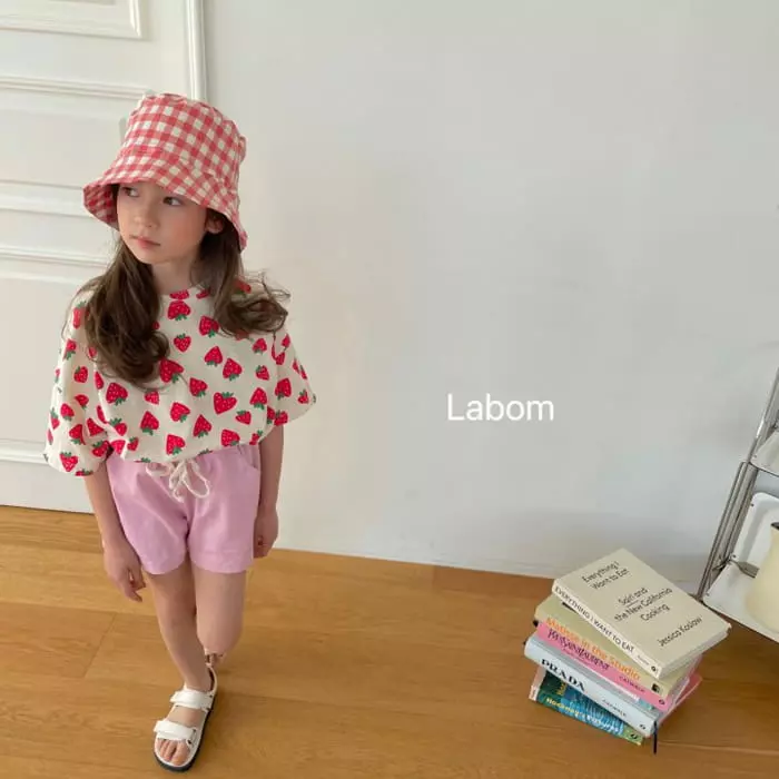 Labom - Korean Children Fashion - #designkidswear - Strawberry Sun Flower Tee - 3