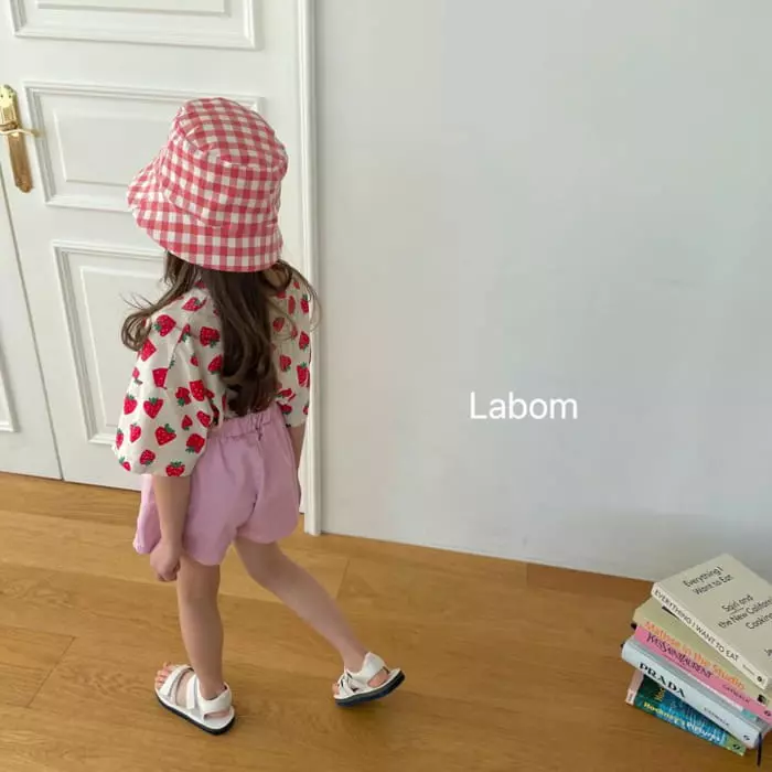 Labom - Korean Children Fashion - #designkidswear - Strawberry Sun Flower Tee - 4